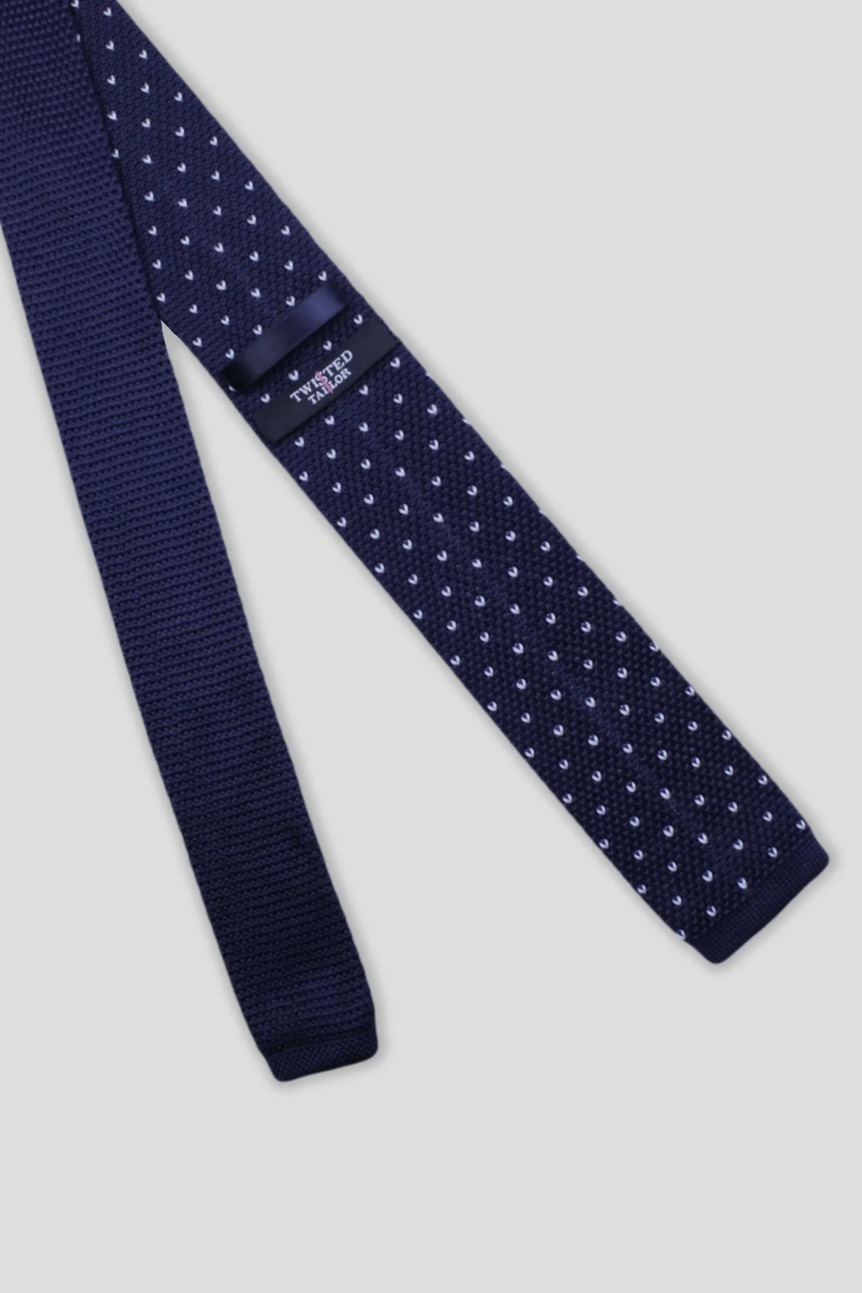 Twisted Tailor Jagger Tie Navy Spot | Suit Accessories·Ties
