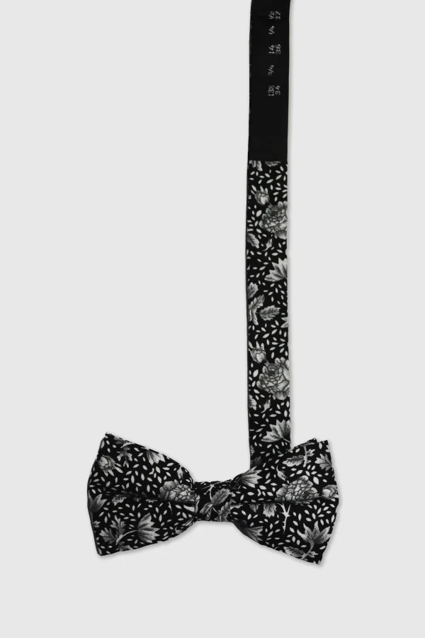Twisted Tailor Jasper Black Floral Bow Tie | Suit Accessories·Bow Ties | Occasion·Party Suits