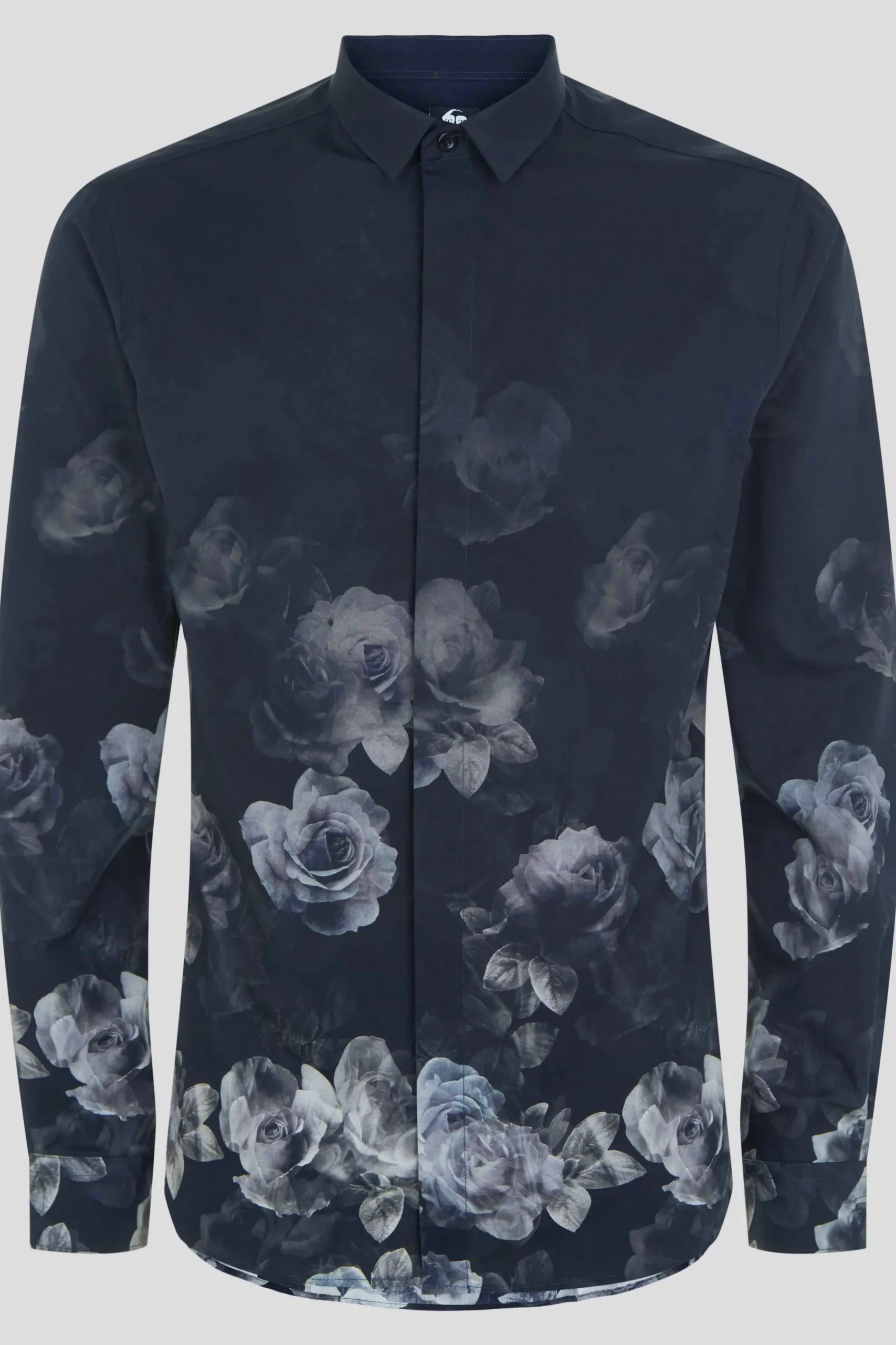 Twisted Tailor Kember Slim Fit Blue Floral Shirt | Style·Patterned Shirts | Style·Floral Shirts