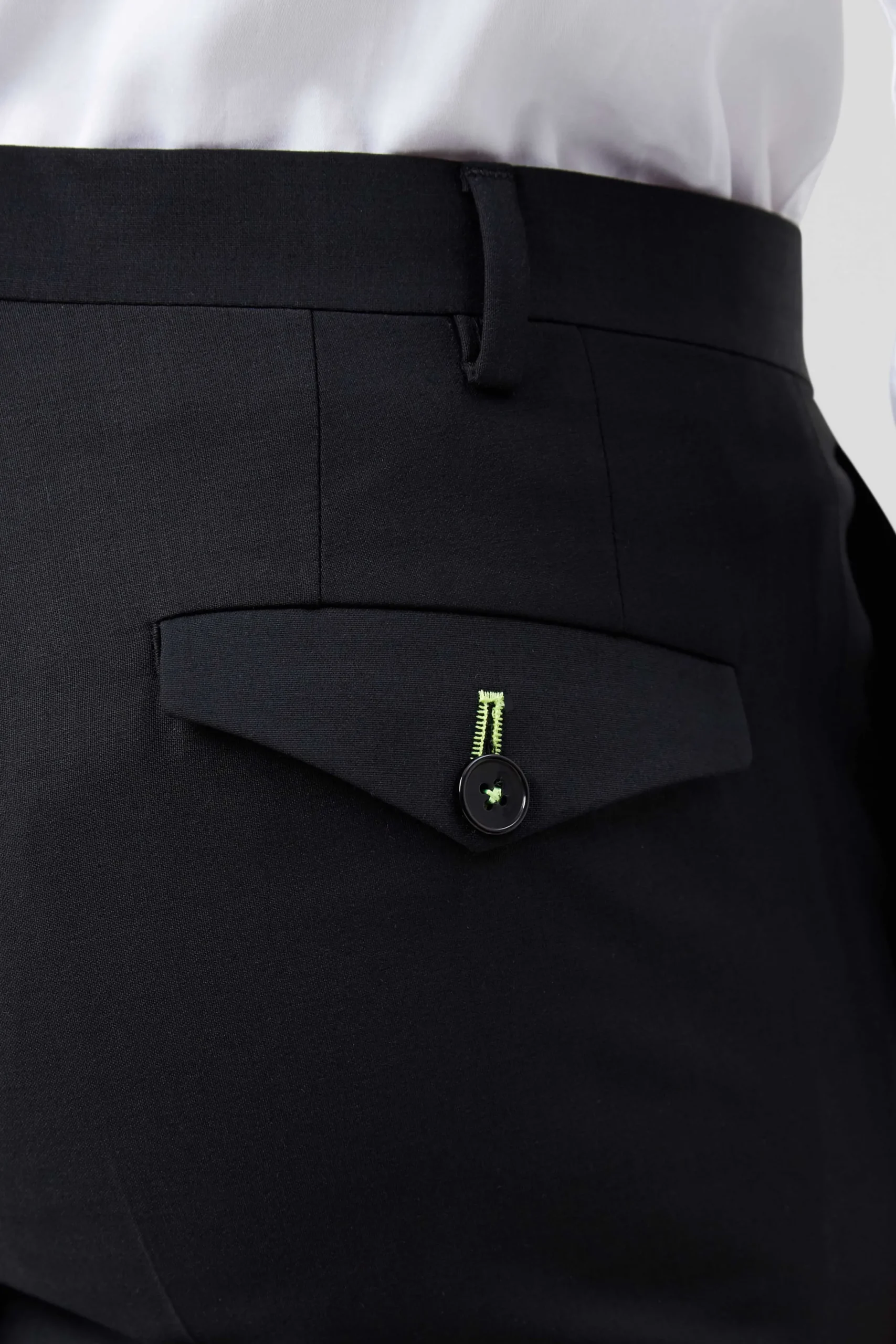 Twisted Tailor Kingdon Skinny Fit Black Dinner Trousers | Trousers·Party Trousers