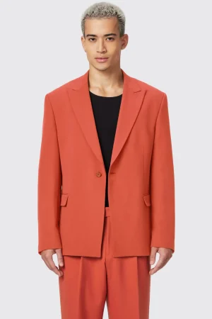 Twisted Tailor Lavoir Oversized Burnt Orange Jacket | Unisex | Jackets·Work Jackets