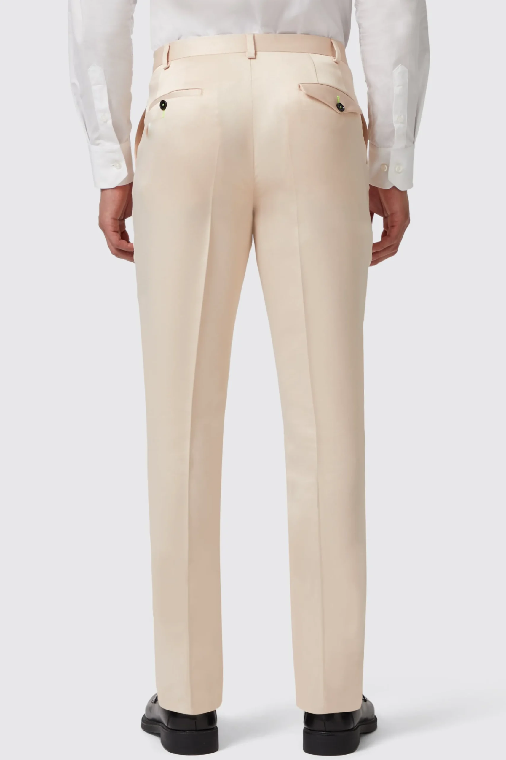 Twisted Tailor Lewis Skinny Fit Double Breasted Beige Sateen Suit | Occasion·Party Suits
