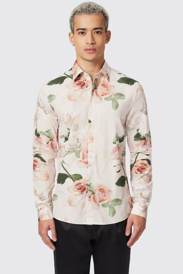 Twisted Tailor Lincoln Shirt Pink | Style·Floral Shirts | Occasion·Party Shirts