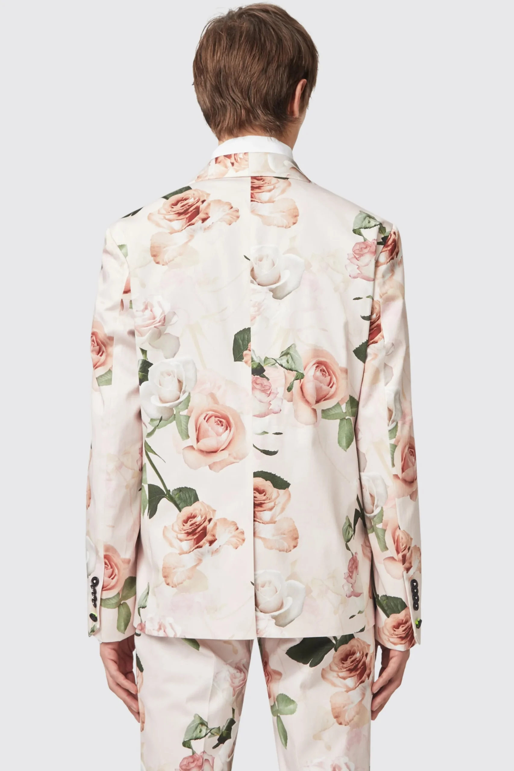 Twisted Tailor Lincoln Skinny Fit Pink Floral Cotton Jacket | Jackets·Floral Jackets | Jackets·Party Jackets