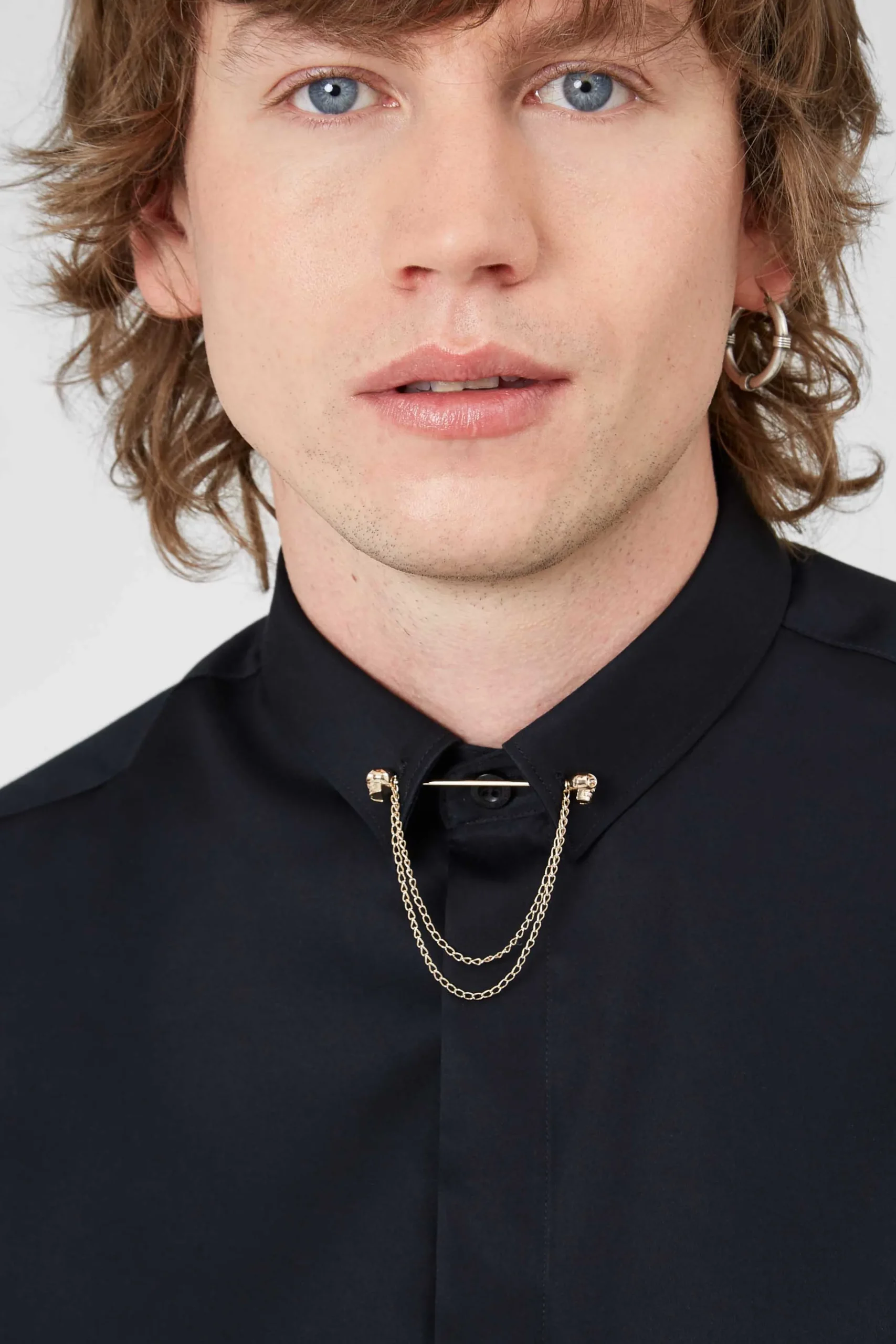 Twisted Tailor Lynton Skinny Fit Black Shirt | Occasion·Formal Shirts | Occasion·Party Shirts