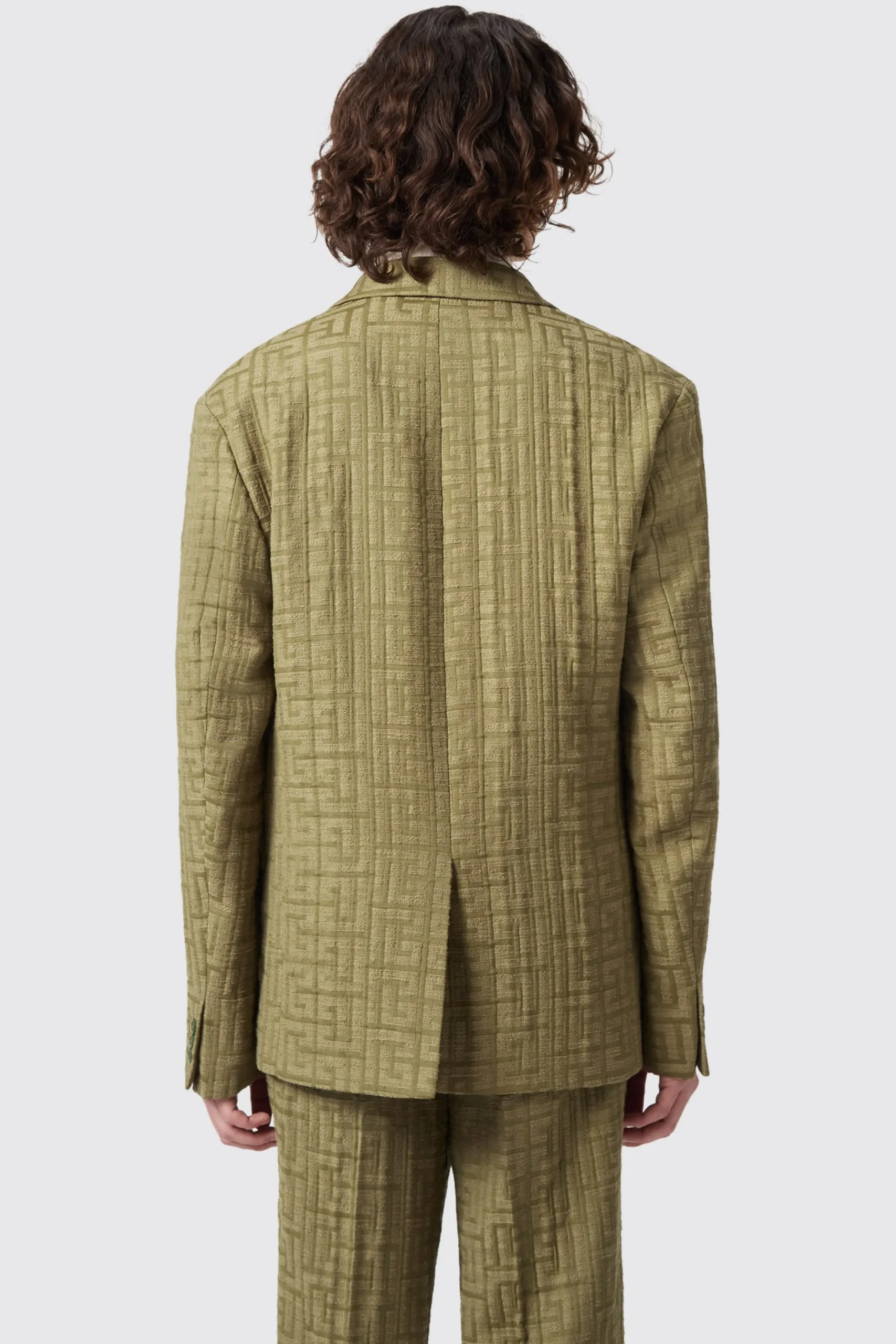 Twisted Tailor Malacia Oversized Green Jacquard Suit | Unisex | Occasion·Back To It