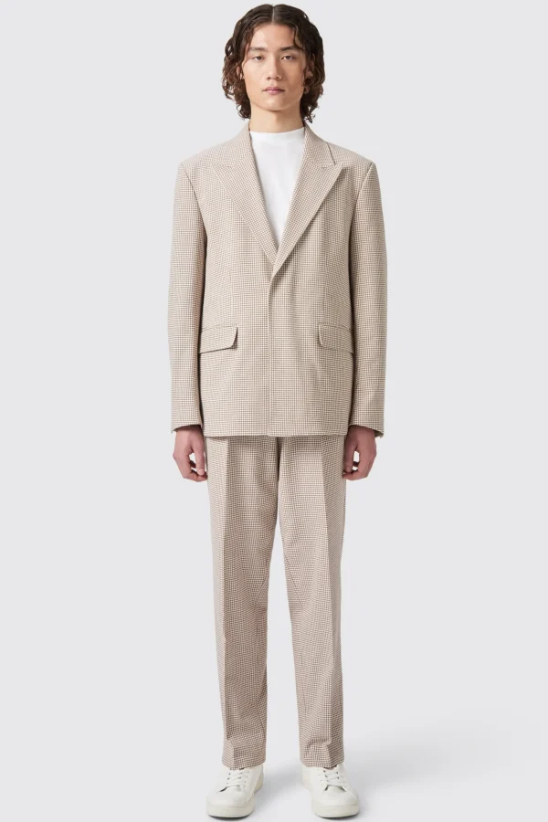 Twisted Tailor Maldini Oversized Brown Check Suit | Unisex | Style·Check Suits