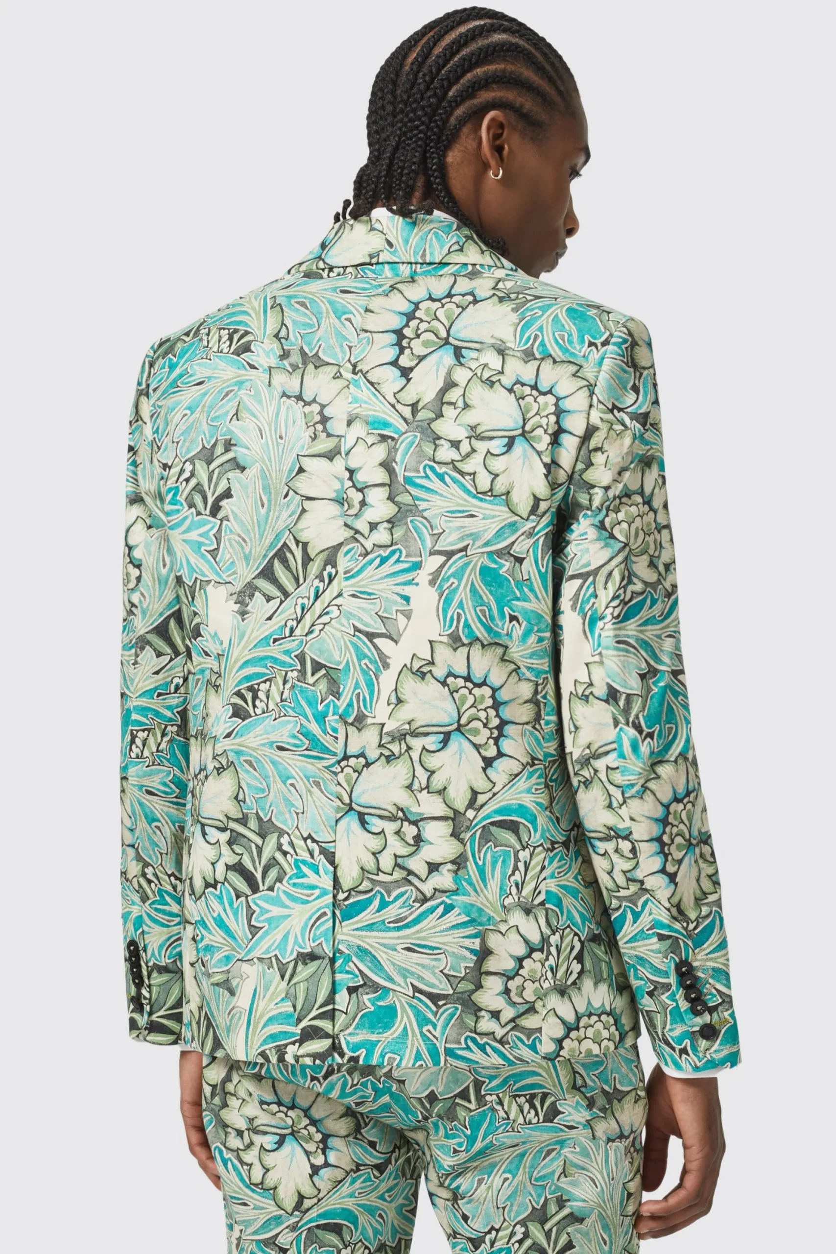 Twisted Tailor Morris Slim Fit Floral Green Jacket | Jackets·Floral Jackets