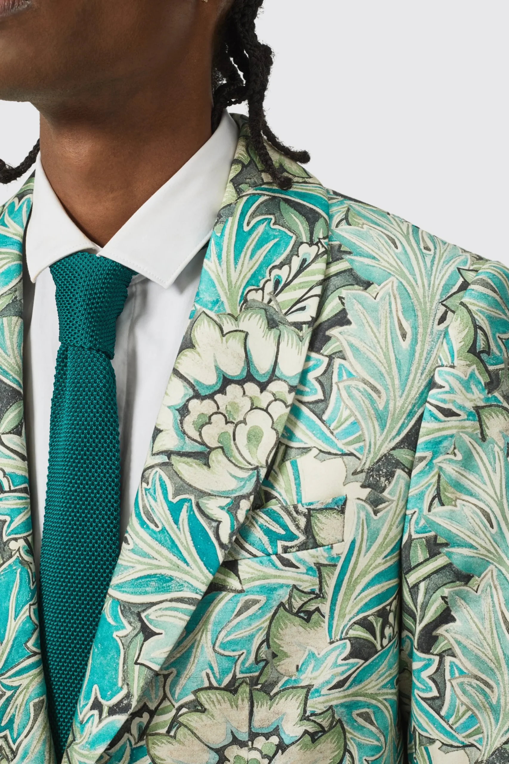 Twisted Tailor Morris Slim Fit Floral Green Jacket | Jackets·Floral Jackets