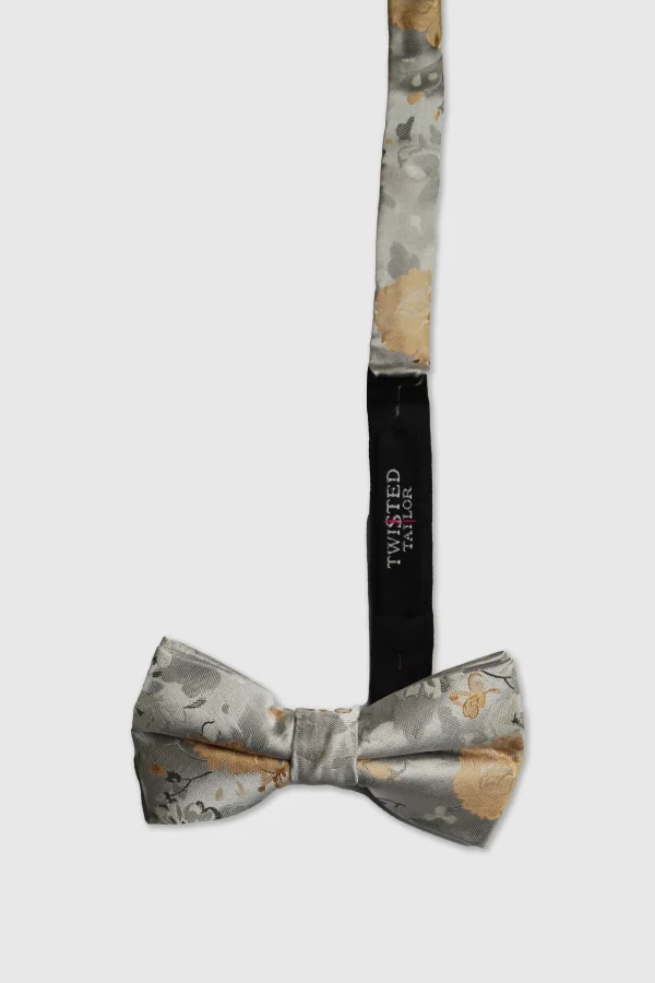 Twisted Tailor Nilus Yellow Floral Bow Tie | Suit Accessories·Bow Ties