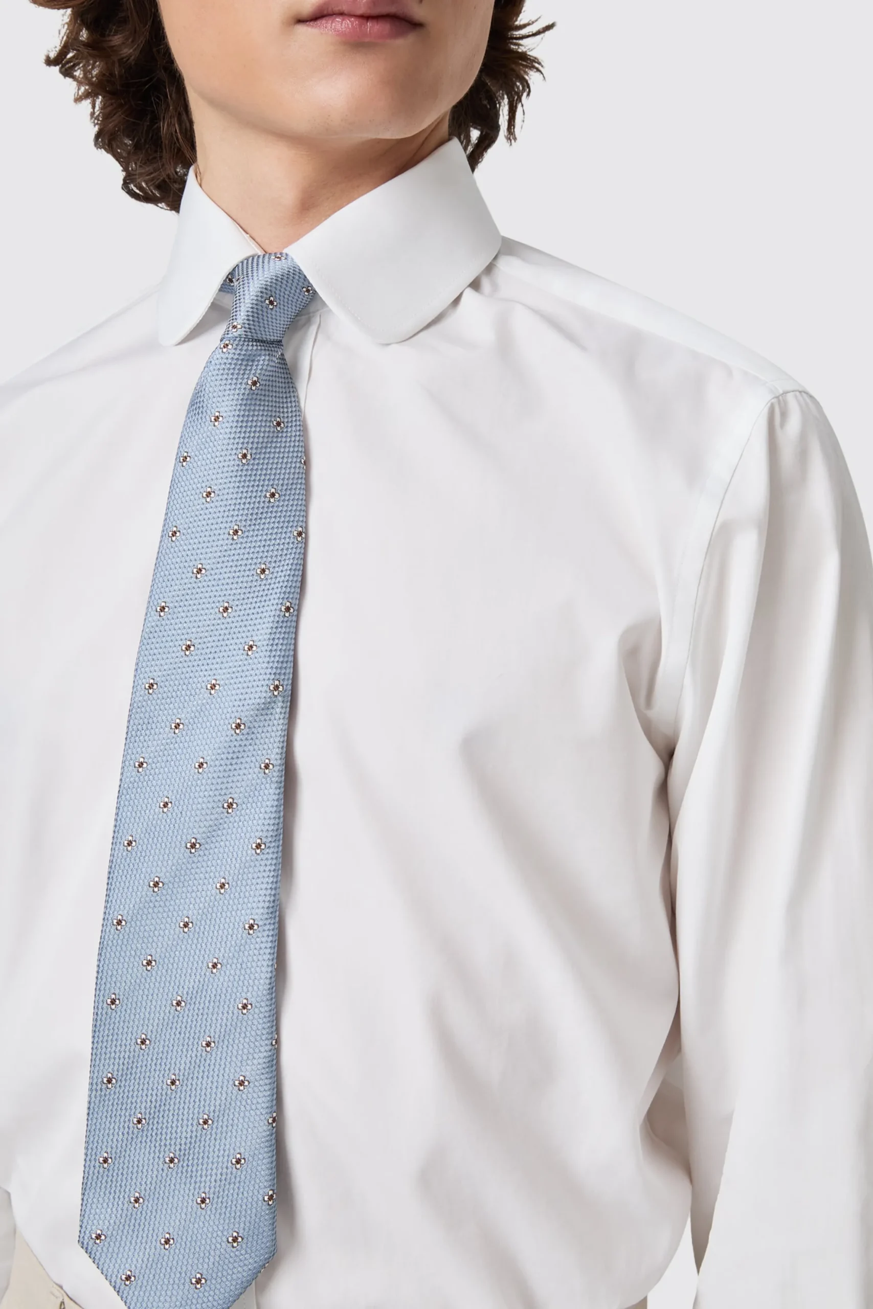 Twisted Tailor Penny Slim Fit Club Collar White Cotton Shirt | Style·Everyday Essentials | Occasion·Formal Shirts