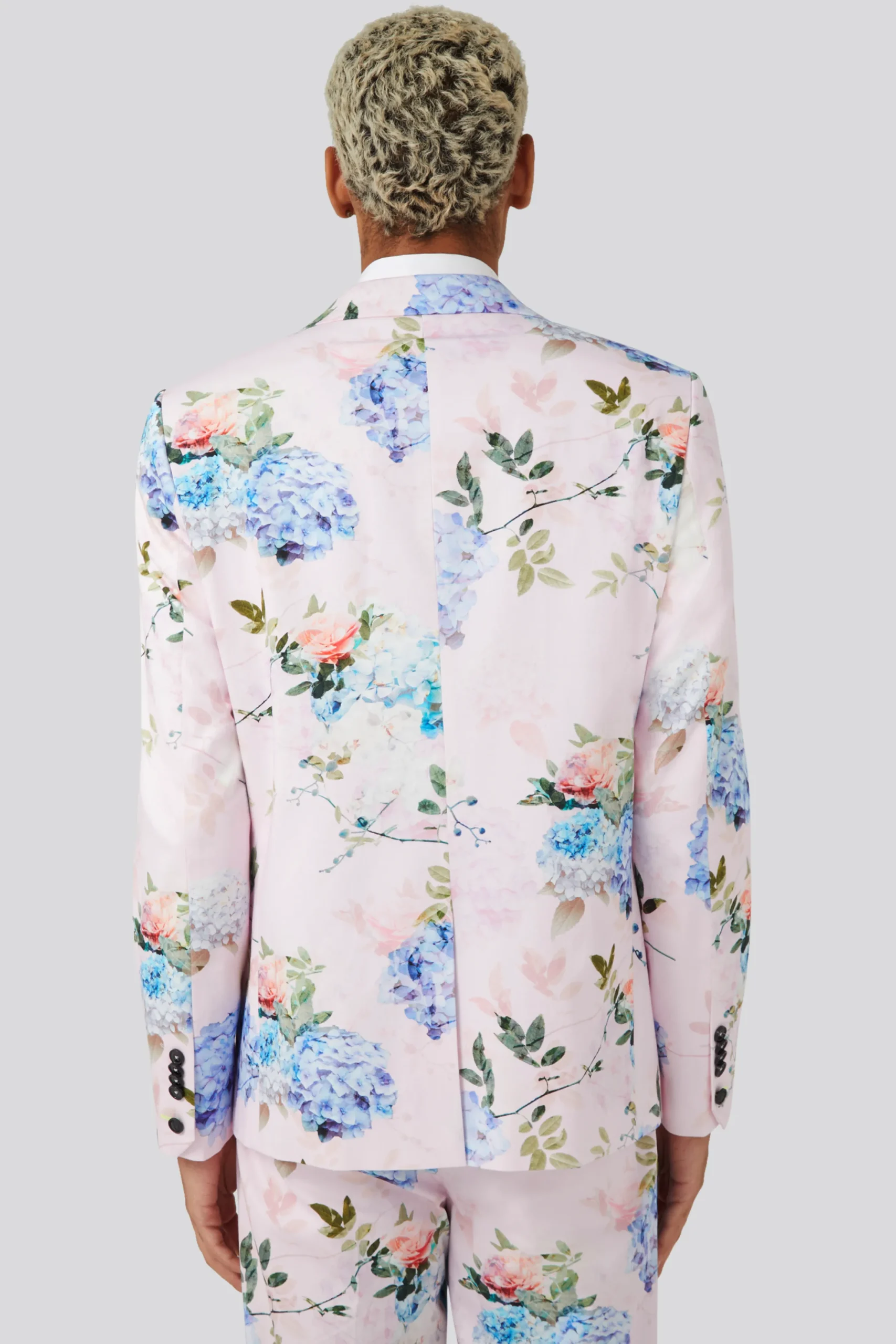 Twisted Tailor Pickhurst Slim Fit Pink Floral Cotton Jacket | Jackets·Floral Jackets