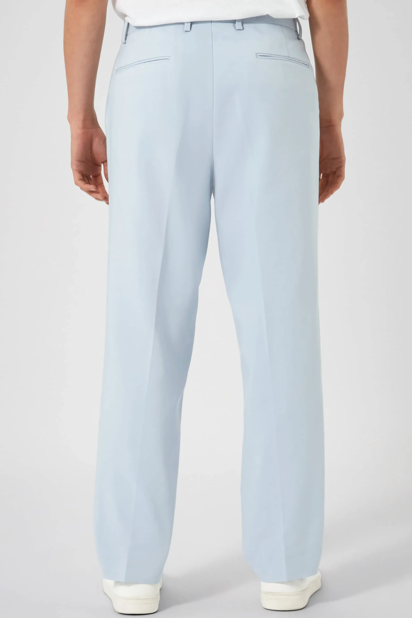 Twisted Tailor Pierre Oversized Blue Cotton Trousers | Unisex