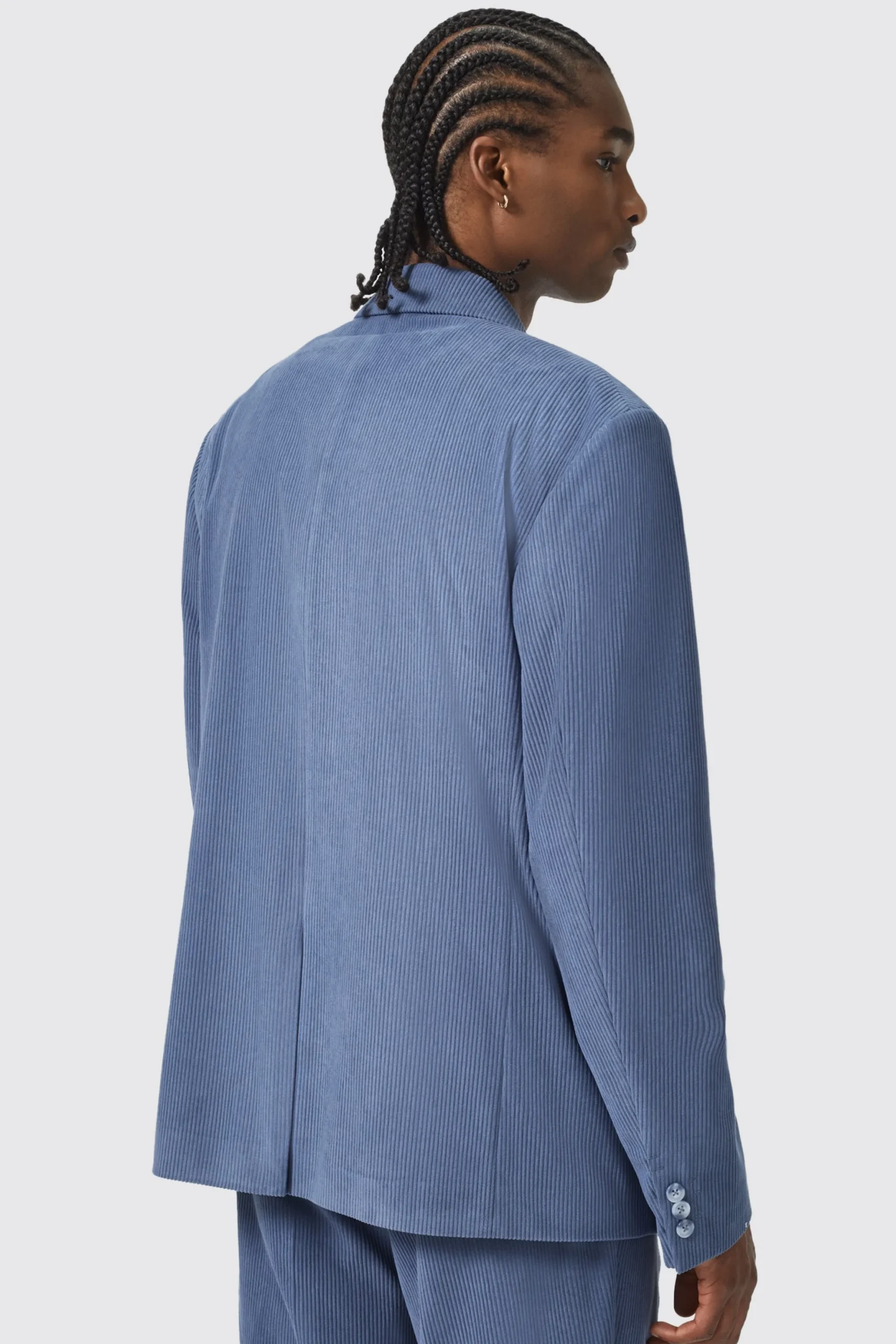 Twisted Tailor Pirlo Oversized Double Breasted Blue Corduroy Suit | Unisex | Style·Double Breasted Suits