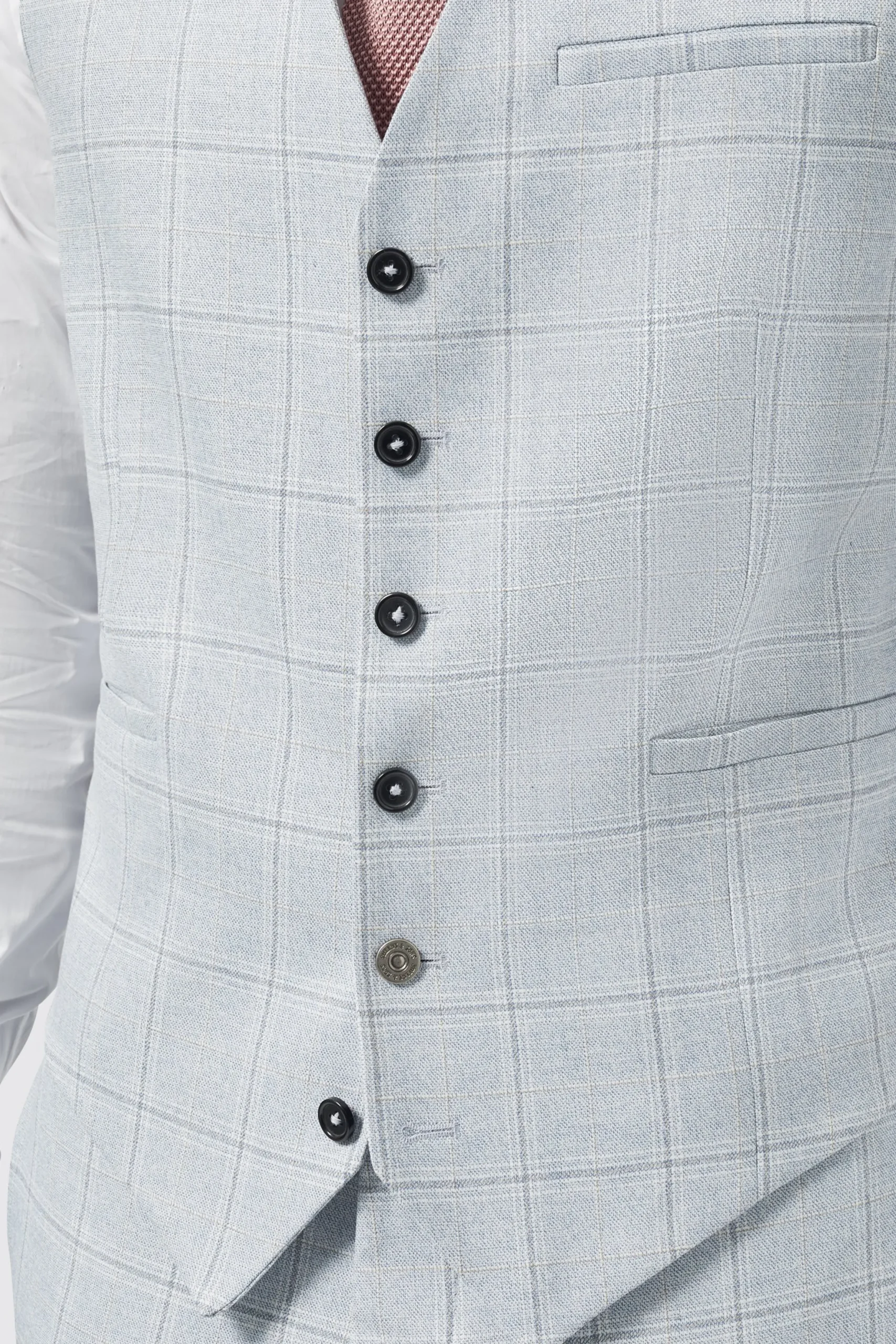 Twisted Tailor Richmond Light Blue Waistcoat | Waistcoats