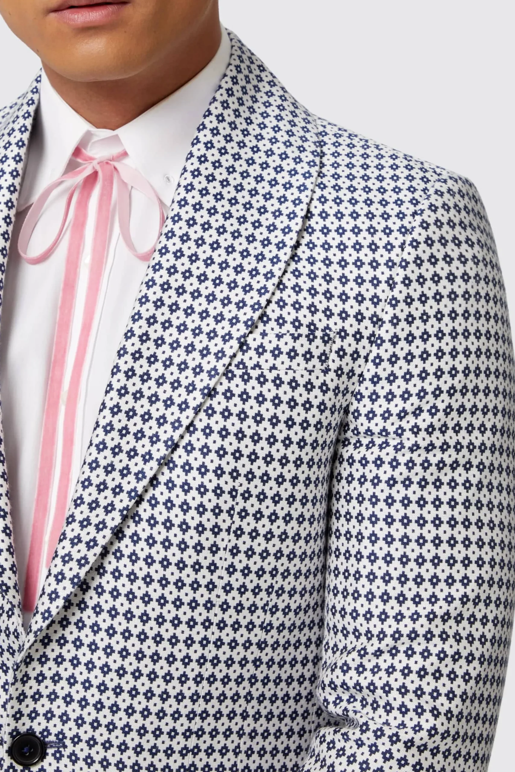 Twisted Tailor Siorek Slim Fit Navy Jacquard Jacket | Jackets·Casual Jackets