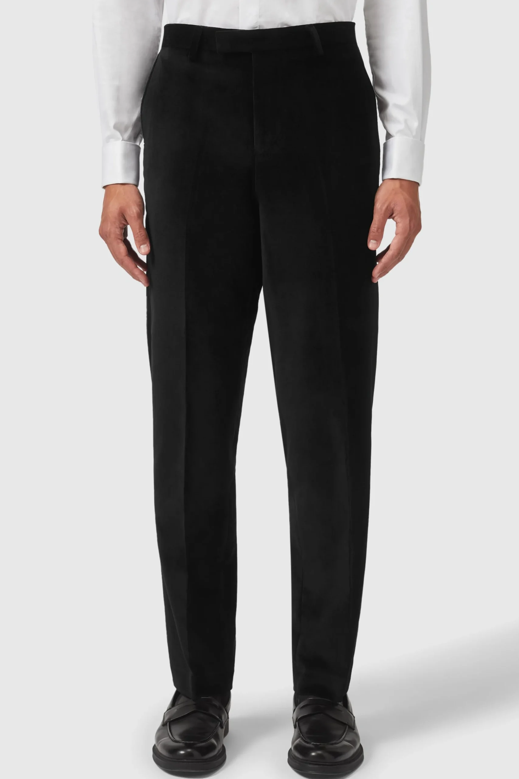 Twisted Tailor Sylvester Skinny Fit Black Velvet Tuxedo Suit | Style·3 Piece Suits | Style·Tuxedos
