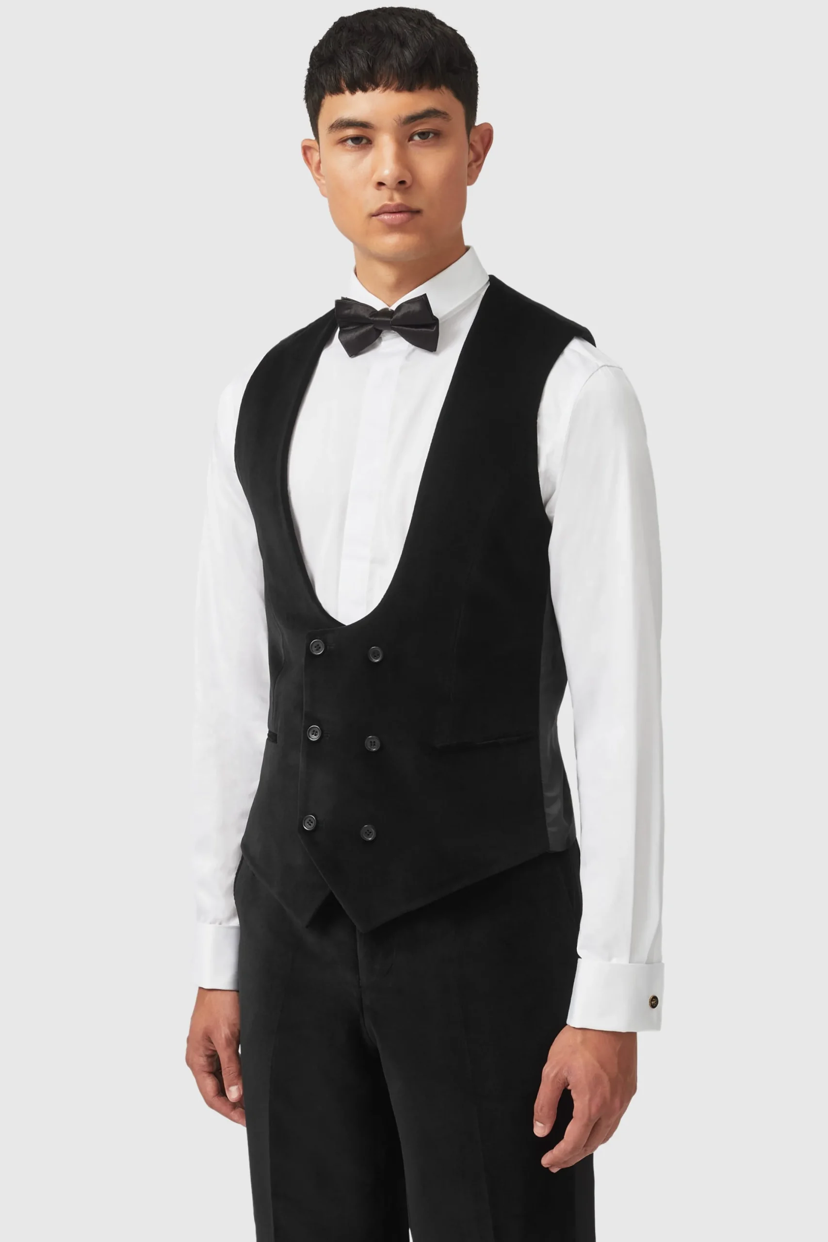 Twisted Tailor Sylvester Skinny Fit Black Velvet Tuxedo Suit | Style·3 Piece Suits | Style·Tuxedos