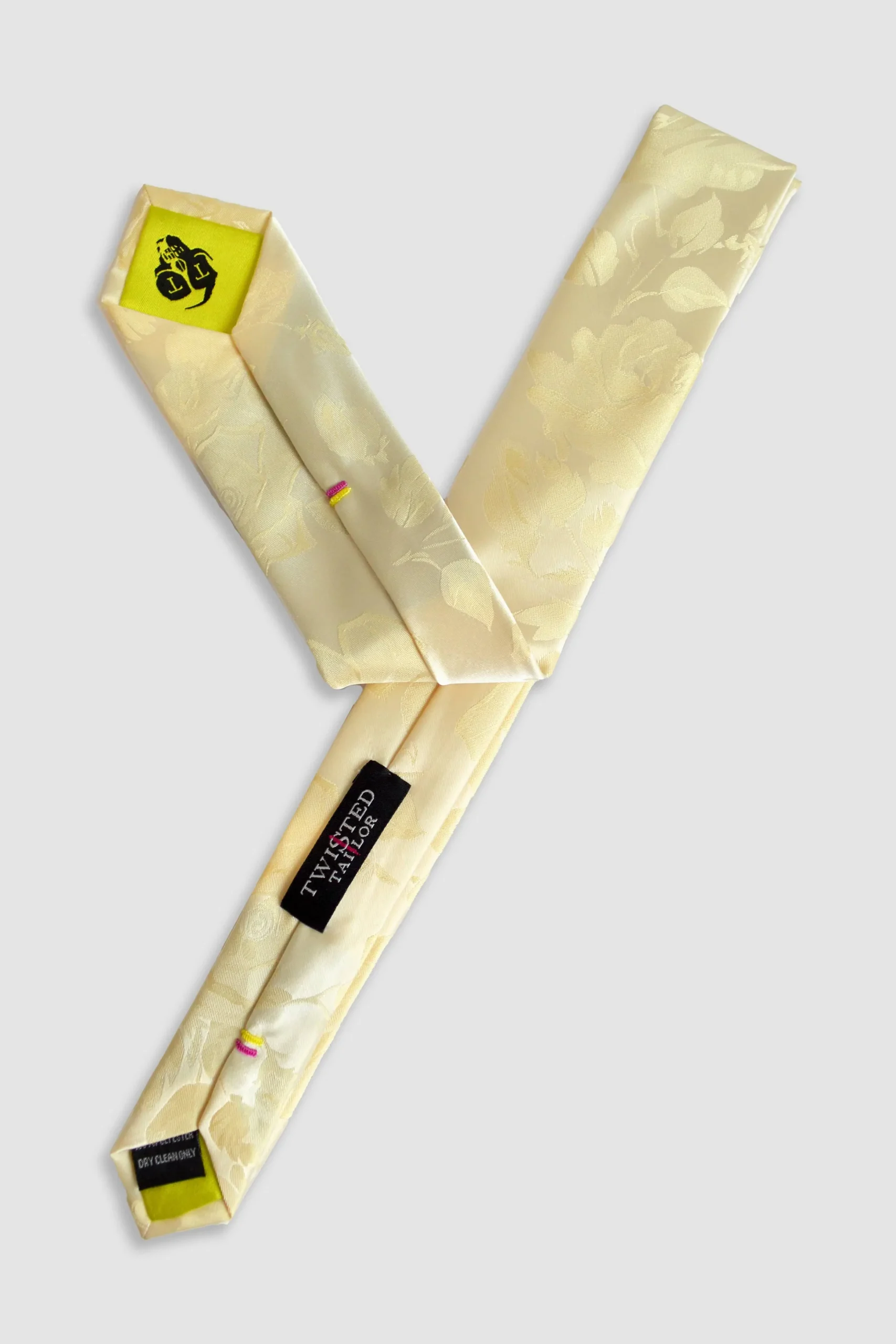 Twisted Tailor Yarrow Yellow Floral Tie | Suit Accessories·Ties